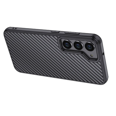 Galaxy S23 Plus Kılıf Aramid Karbon Fiber Magsafe Özellikli Wlons Radison Kapak Siyah