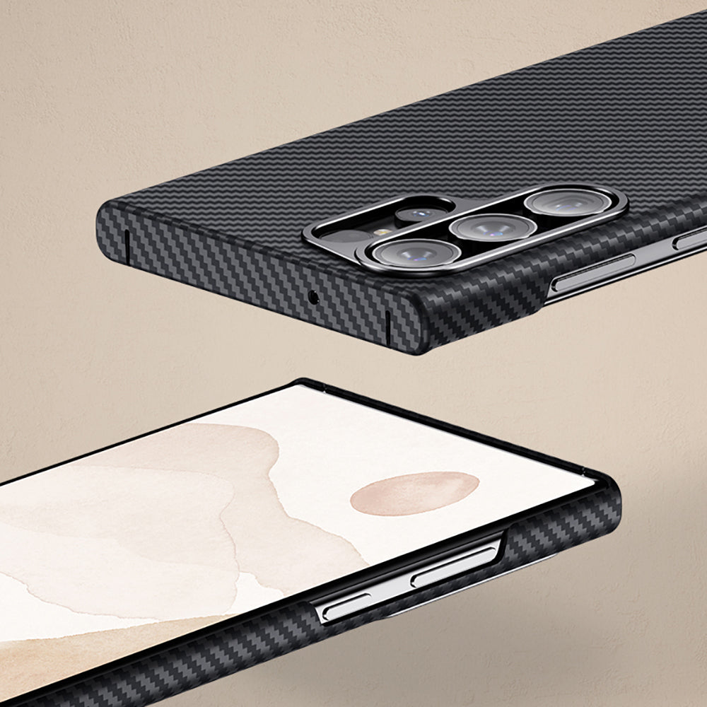 Galaxy S23 Plus Kılıf Benks Magsafe Şarj Özellikli Magnetik ArmorAir 600D Kevlar Fiber Kapak Siyah