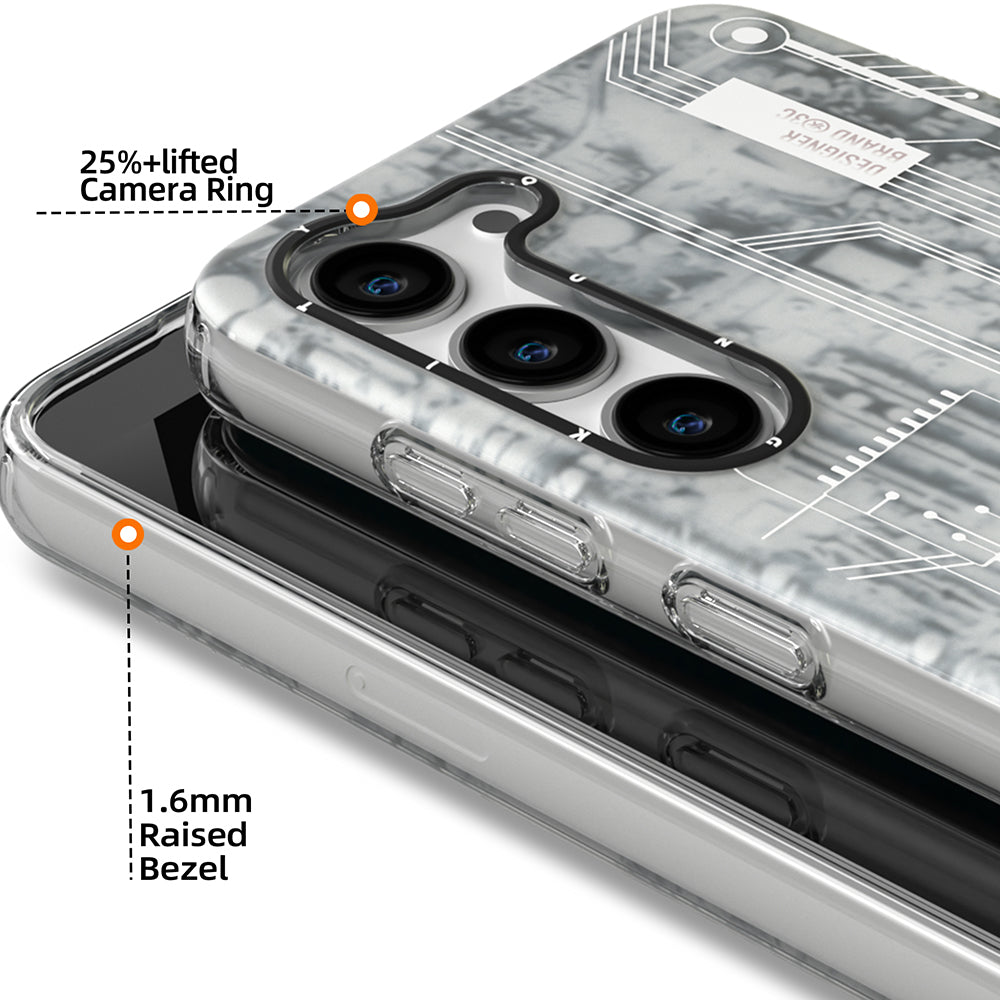 Galaxy S23 Plus Kılıf YoungKit Technology Serisi Kapak Beyaz