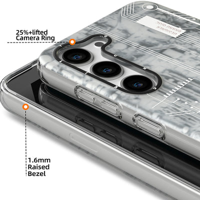 Galaxy S23 Plus Kılıf YoungKit Technology Serisi Kapak Beyaz
