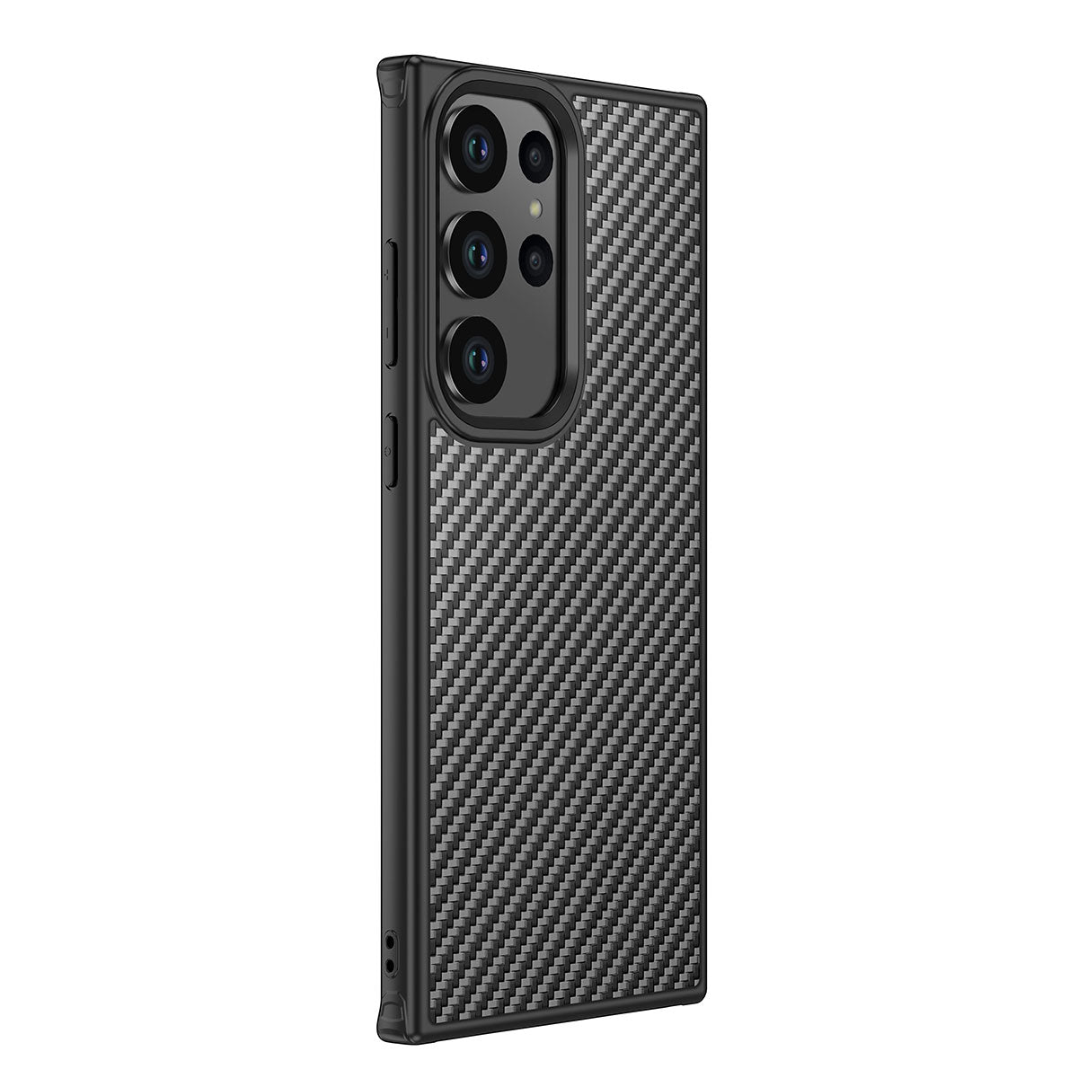 Galaxy S23 Ultra Kılıf Aramid Karbon Fiber M-safe Özellikli Wlons Radison Kılıf