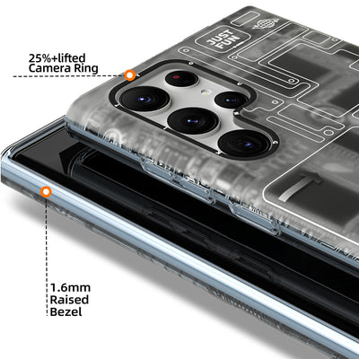 Galaxy S23 Ultra Kılıf YoungKit Technology Serisi Kapak Kırmızı