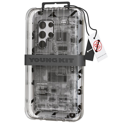 Galaxy S23 Ultra Kılıf YoungKit Technology Serisi Kapak Beyaz