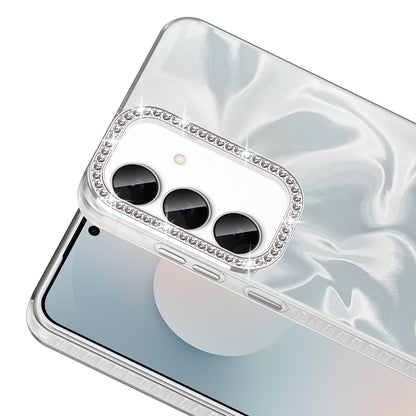 Galaxy S24 FE Kılıf Airbagli Parlak Taş Detay Tasarımlı Zore Esila Kapak