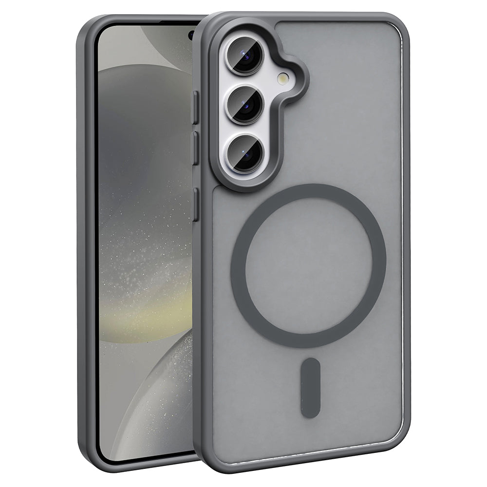 Galaxy S24 FE Kılıf M-safe Şarj Özellikli Mat Arka Yüzey Zore Sio Kılıf