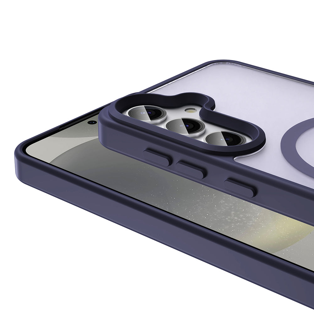 Galaxy S24 FE Kılıf Magsafe Şarj Özellikli Mat Arka Yüzey Zore Sio Kapak Lila