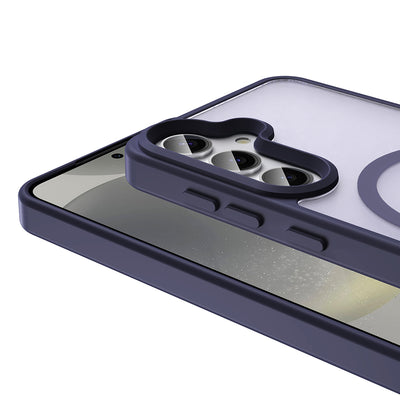 Galaxy S24 FE Kılıf Magsafe Şarj Özellikli Mat Arka Yüzey Zore Sio Kapak Lila
