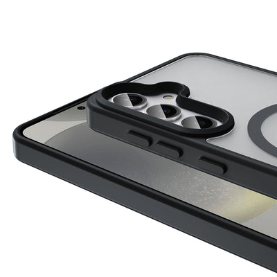 Galaxy S24 FE Kılıf Magsafe Şarj Özellikli Mat Arka Yüzey Zore Sio Kapak Lila