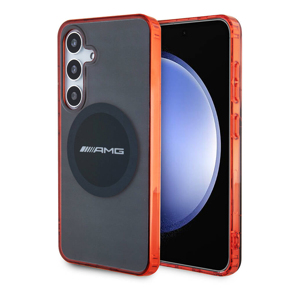 Galaxy S24 Kılıf AMG Orjinal Lisanslı M-safe Şarj Özellikli Transparan Timeless Kılıf