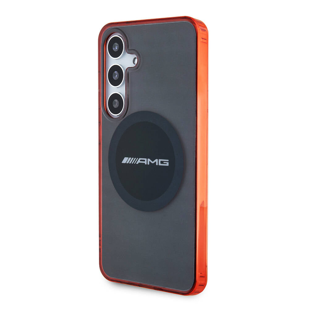 Galaxy S24 Kılıf AMG Orjinal Lisanslı M-safe Şarj Özellikli Transparan Timeless Kılıf