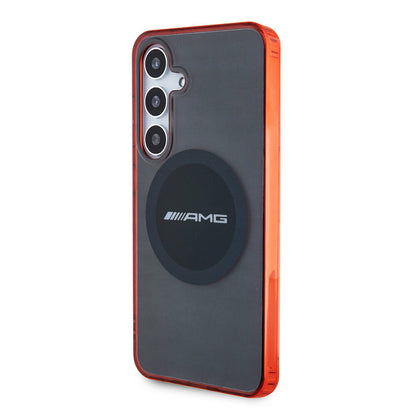 Galaxy S24 Kılıf AMG Orjinal Lisanslı M-safe Şarj Özellikli Transparan Timeless Kılıf