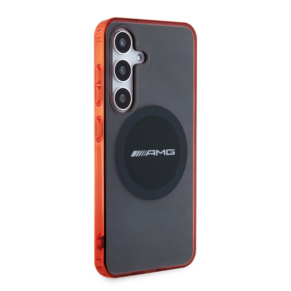 Galaxy S24 Kılıf AMG Orjinal Lisanslı M-safe Şarj Özellikli Transparan Timeless Kılıf