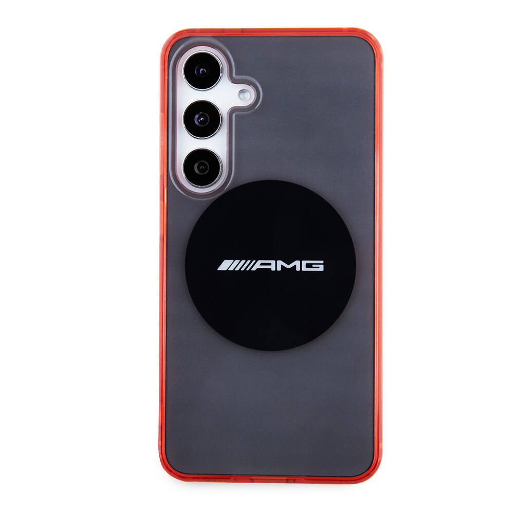 Galaxy S24 Kılıf AMG Orjinal Lisanslı M-safe Şarj Özellikli Transparan Timeless Kılıf