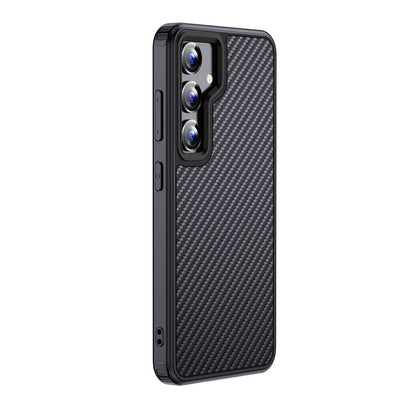 Galaxy S24 Kılıf Aramid Karbon Fiber Magsafe Özellikli Wlons Radison Kapak Siyah