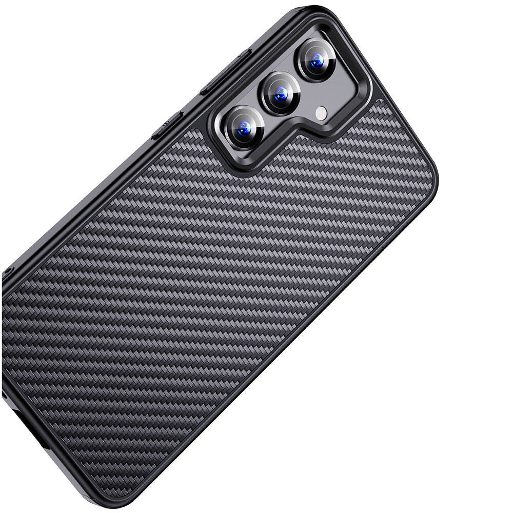 Galaxy S24 Kılıf Aramid Karbon Fiber Magsafe Özellikli Wlons Radison Kapak Siyah