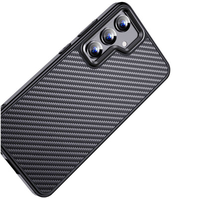 Galaxy S24 Kılıf Aramid Karbon Fiber Magsafe Özellikli Wlons Radison Kapak Siyah