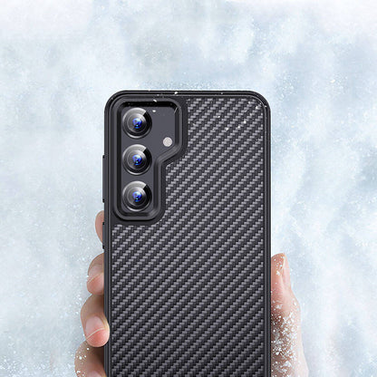Galaxy S24 Kılıf Aramid Karbon Fiber M-safe Özellikli Wlons Radison Kılıf