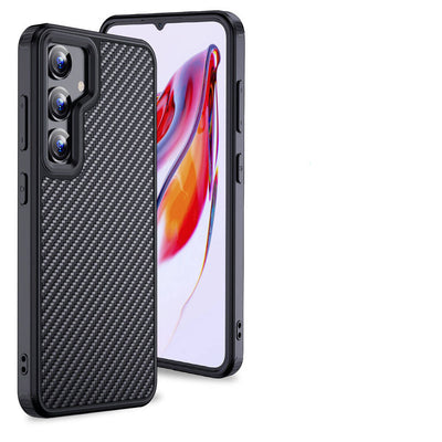 Galaxy S24 Kılıf Aramid Karbon Fiber Magsafe Özellikli Wlons Radison Kapak Siyah