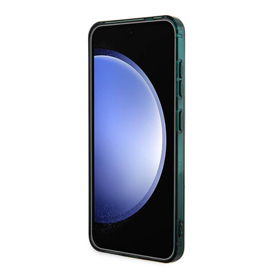 Galaxy S24 Kılıf Lacoste Orjinal Lisanslı Magsafe Şarj Özellikli Çift Katmanlı Timsah Logolu Blend Monogram Kapak Haki
