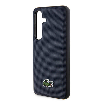 Galaxy S24 Kılıf Lacoste Orjinal Lisanslı PU Pike Desenli Arka Yüzey İkonik Timsah Dokuma Logolu Kapak Yeşil