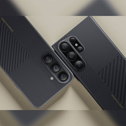 Galaxy S24 Kılıf M-safe Şarj Özellikli Karbon Fiber Benks Montage ArmorAir Kevlar Kılıf