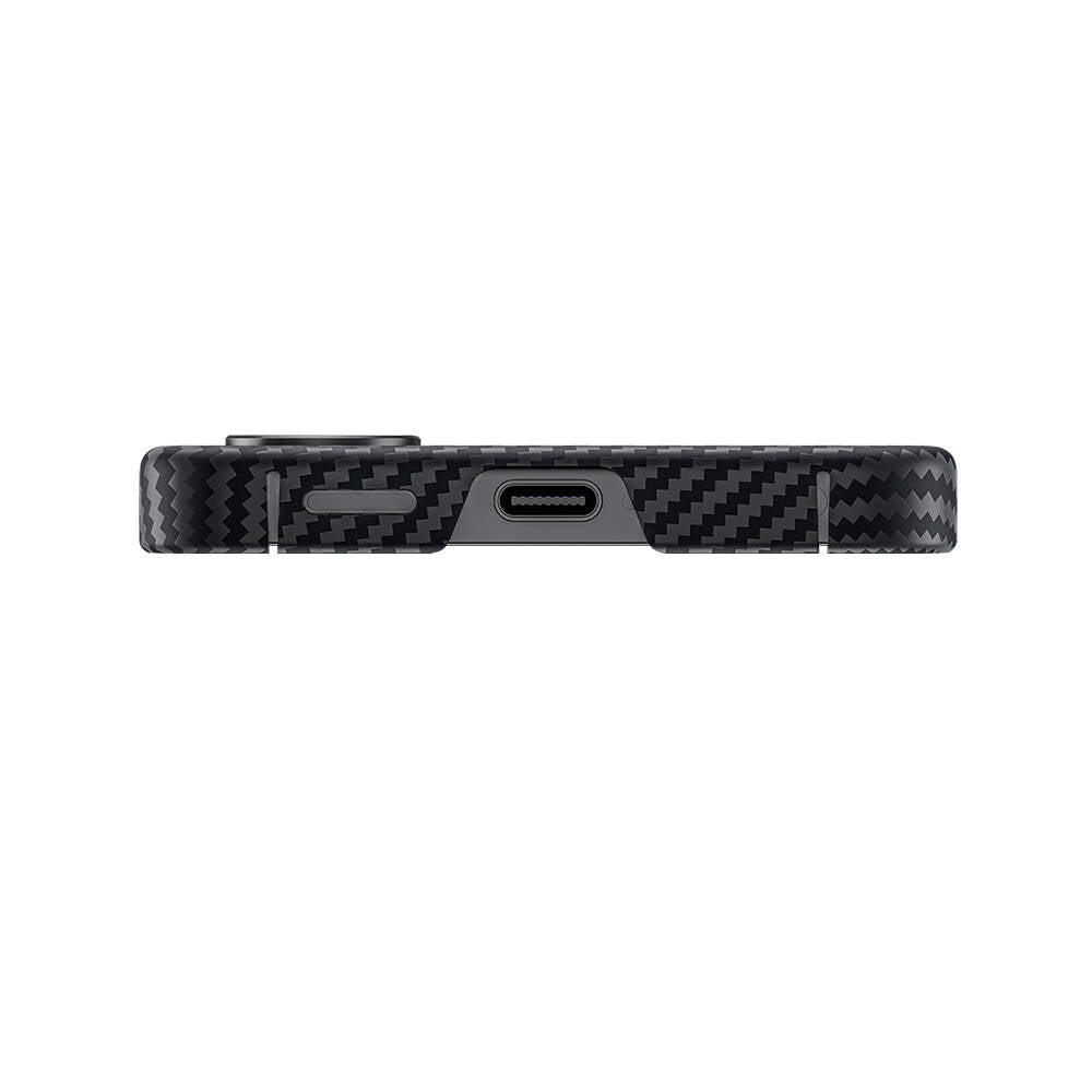 Galaxy S24 Kılıf Magsafe Özellikli Karbon Fiber Benks Essential ArmorAir 600D Kevlar Kapak Siyah