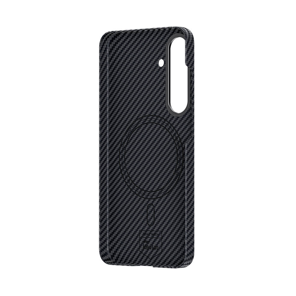 Galaxy S24 Kılıf Magsafe Özellikli Karbon Fiber Benks Essential ArmorAir 600D Kevlar Kapak Siyah