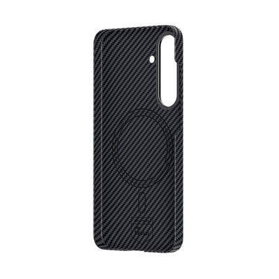 Galaxy S24 Kılıf Magsafe Özellikli Karbon Fiber Benks Essential ArmorAir 600D Kevlar Kapak Siyah