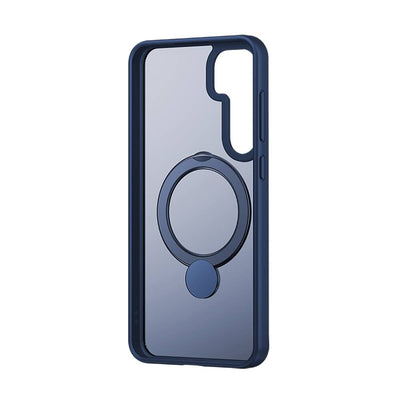 Galaxy S24 Kılıf Magsafe Şarj Özellikli Benks Standlı Mist Protective Kapak Mavi