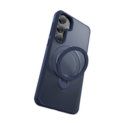Galaxy S24 Kılıf Magsafe Şarj Özellikli Benks Standlı Mist Protective Kapak Mavi