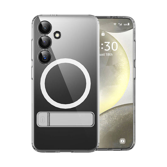 Galaxy S24 Kılıf M-safe Şarj Özellikli Kamera Korumalı Standlı Wiwu KCC-025 Aurora Serisi Kılıf