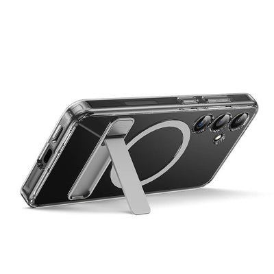 Galaxy S24 Kılıf Magsafe Şarj Özellikli Kamera Korumalı Standlı Wiwu KCC-025 Aurora Serisi Kapak Şeffaf