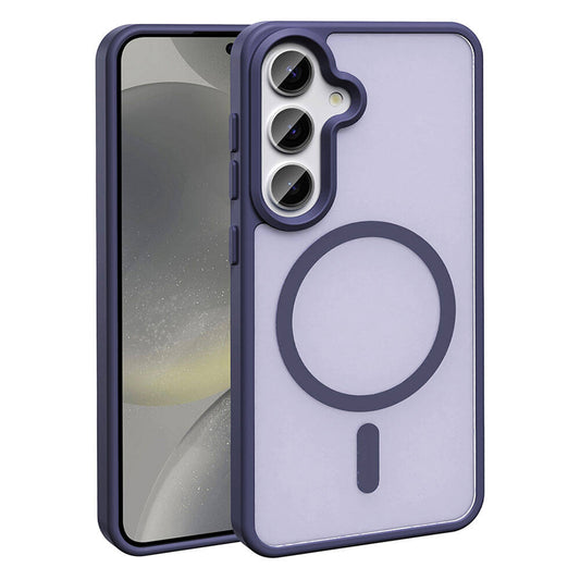 Galaxy S24 Kılıf M-safe Şarj Özellikli Mat Arka Yüzey Zore Sio Kılıf