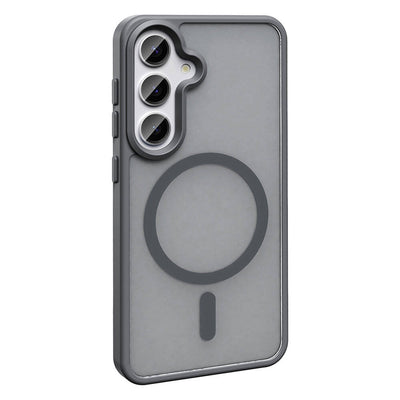 Galaxy S24 Kılıf M-safe Şarj Özellikli Mat Arka Yüzey Zore Sio Kapak Siyah