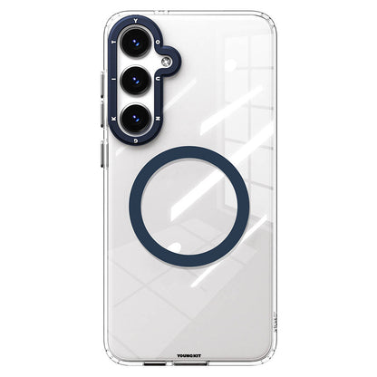 Galaxy S24 Kılıf M-safe Şarj Özellikli Sararmaya Karşı Dayanıklı Youngkit Clear Crystal Serisi Kılıf