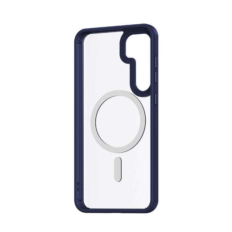 Galaxy S24 Kılıf Magsafe Şarj Özellikli Şeffaf Arka Yüzey Benks MagClap TPU Çerçeve Kapak Siyah