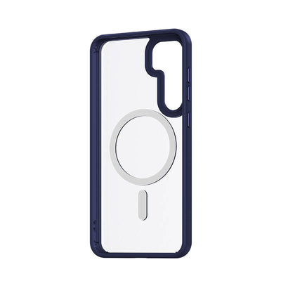 Galaxy S24 Kılıf Magsafe Şarj Özellikli Şeffaf Arka Yüzey Benks MagClap TPU Çerçeve Kapak Siyah
