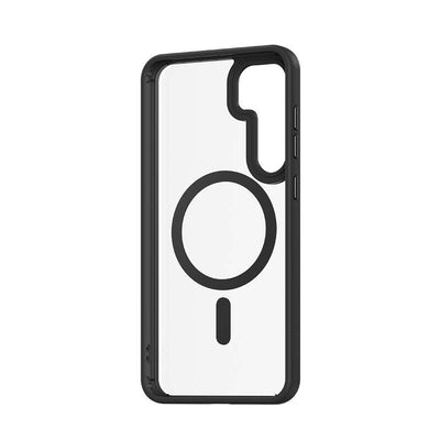 Galaxy S24 Kılıf Magsafe Şarj Özellikli Şeffaf Arka Yüzey Benks MagClap TPU Çerçeve Kapak Siyah