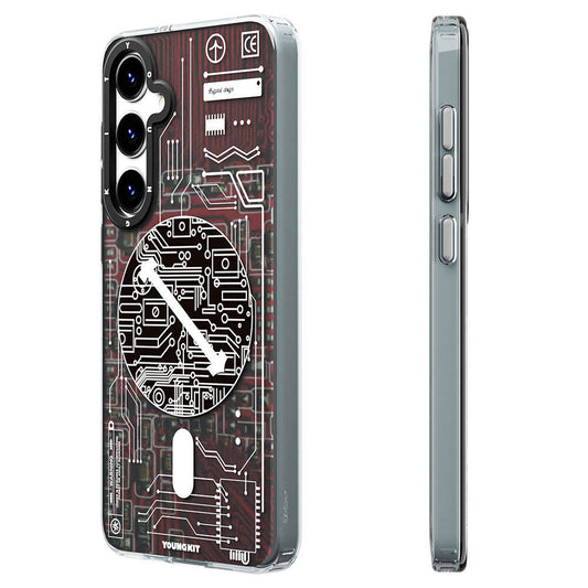 Galaxy S24 Kılıf M-safe Şarj Özellikli YoungKit Technology Serisi Kılıf