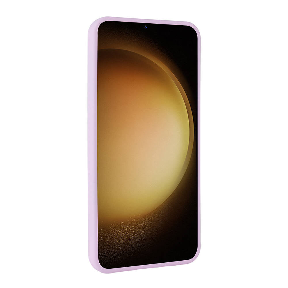 Galaxy S24 Kılıf Parlak Taşlı Tasarım Zore Pırlanta Kapak Lila