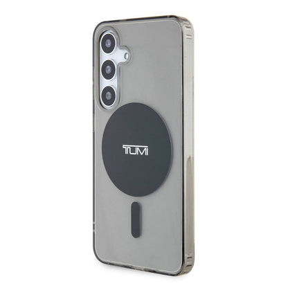 Galaxy S24 Kılıf TUMI Orjinal Lisanslı M-safe Şarj Özellikli Airbag Köşeli Transparan Plain Kılıf