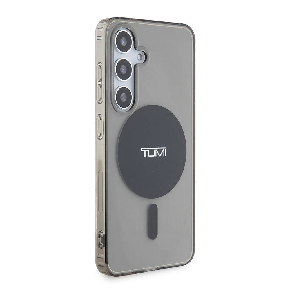 Galaxy S24 Kılıf TUMI Orjinal Lisanslı M-safe Şarj Özellikli Airbag Köşeli Transparan Plain Kılıf