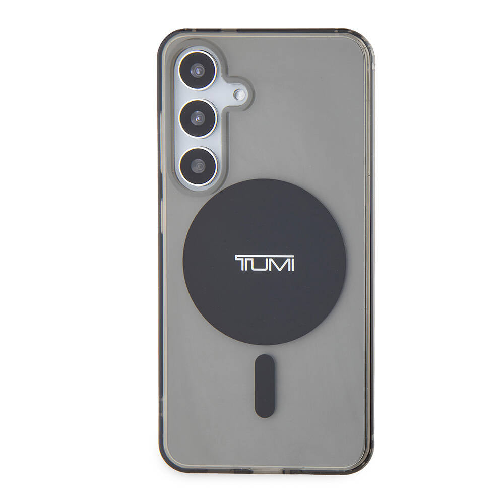 Galaxy S24 Kılıf TUMI Orjinal Lisanslı M-safe Şarj Özellikli Airbag Köşeli Transparan Plain Kılıf