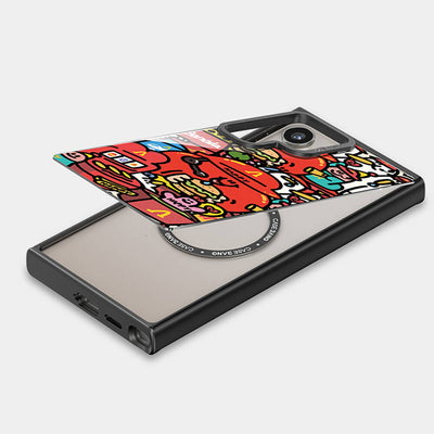 Galaxy S24 Magsafe Şarj Özellikli Casebang Ahhey Serisi Arka Panel Pembe