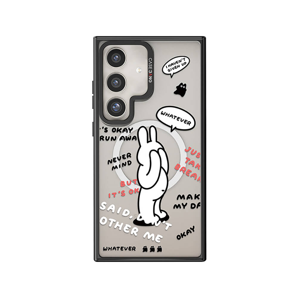 Galaxy S24 Magsafe Şarj Özellikli Casebang Chill Out Serisi Mıknatıslı Arka Panel Siyah