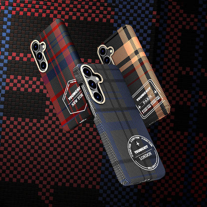 Galaxy S24 Plus Kılıf Ekose Desenli Youngkit Gezhi Serisi Kılıf