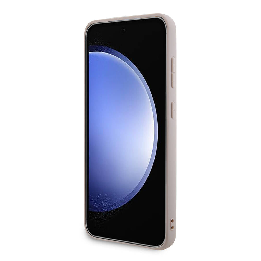 Galaxy S24 Plus Kılıf Guess Orjinal Lisanslı PU Deri Yazı ve 4G Metal Logolu Desenli Kılıf