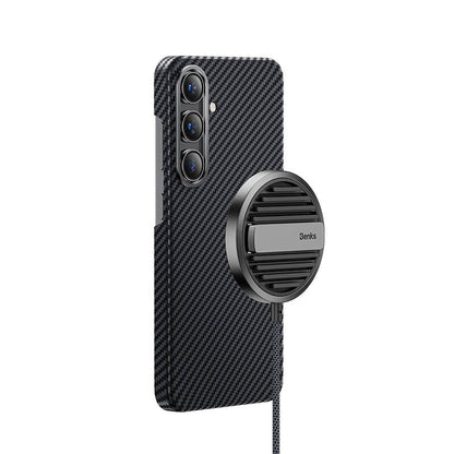 Galaxy S24 Plus Kılıf M-safe Özellikli Karbon Fiber Benks Essential ArmorAir 600D Kevlar Kılıf