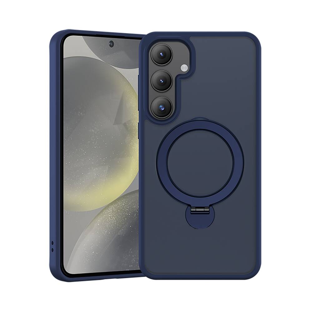 Galaxy S24 Plus Kılıf Magsafe Şarj Özellikli Benks Standlı Mist Protective Kapak Siyah