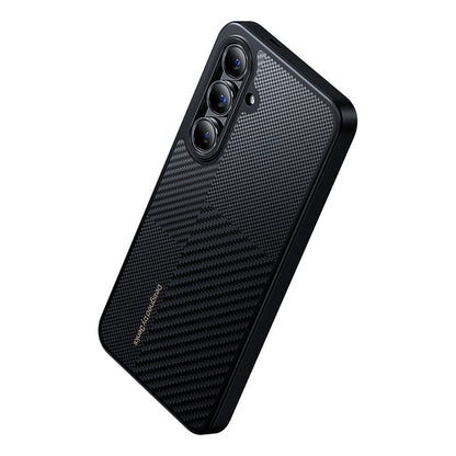 Galaxy S24 Plus Kılıf M-safe Şarj Özellikli Karbon Fiber Benks Montage Hybrid ArmorPro Kevlar Kılıf